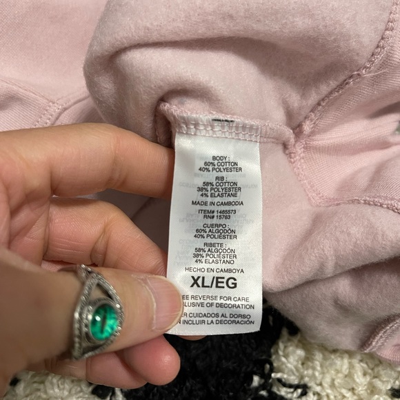 NWT Women’s Size X-Large Champion Drawstring Logo Embroidered Hoodie Hush Pink - Picture 11 of 12